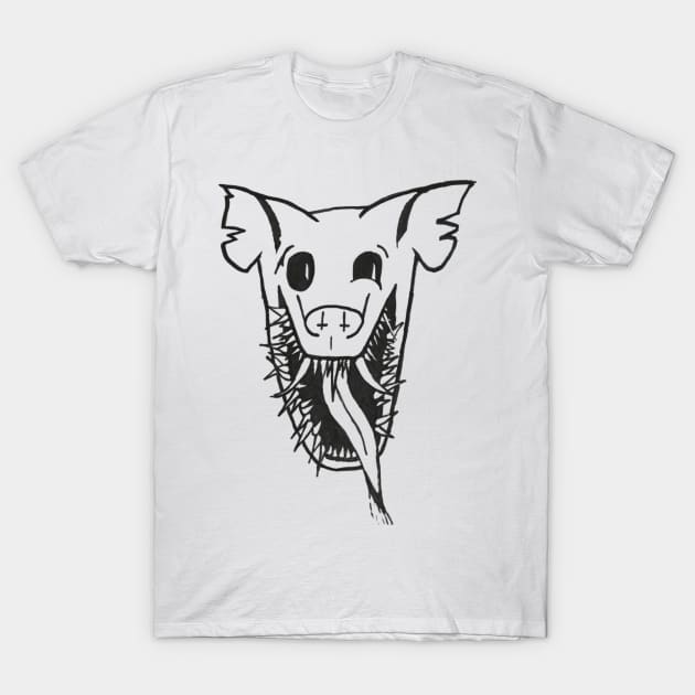 Serpent Swine - White/Gray T-Shirt by Hellbound Shirts